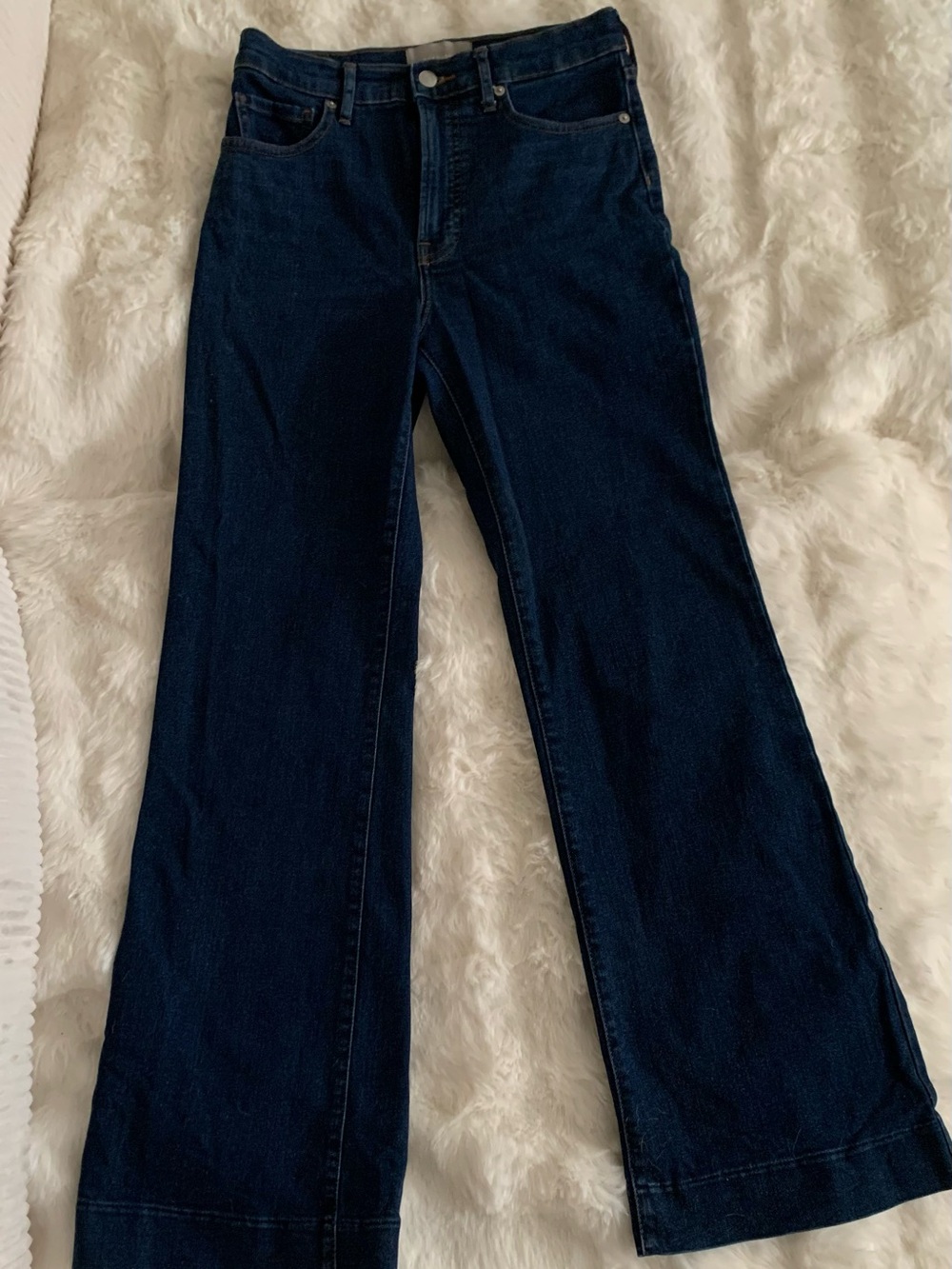 Everlane dark blue jeans